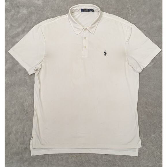 Polo Ralph Lauren Golf Polo Shirt Men’s XL White Short Sleeve Stretch RN41381 - Picture 1 of 8